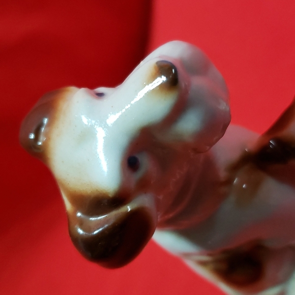 Vintage Ceramic Wire Fox Terrier and Pups Dog Figurine - Picture 8 of 16